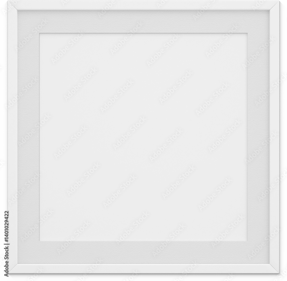 This image features a blank white frame, ready for displaying artwork or photographs. This image features a blank white frame, ready for displaying artwork or photographs.
