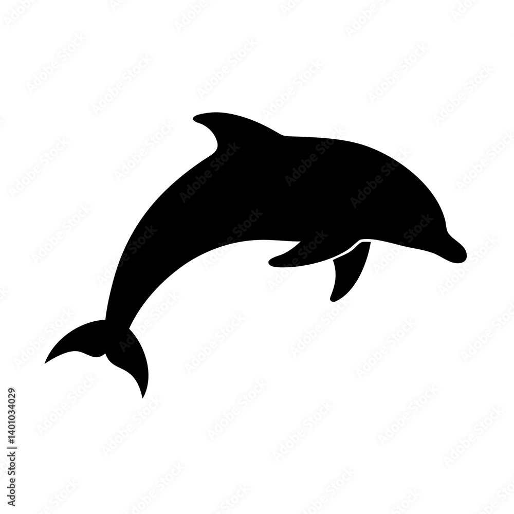 Fototapeta premium dolphin isolated on white background