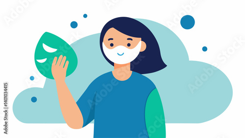 Cleansing Ritual A person washing their face before applying the sheet mask with exosome art illustrating the transition from cleanse to mask for skin recovery.