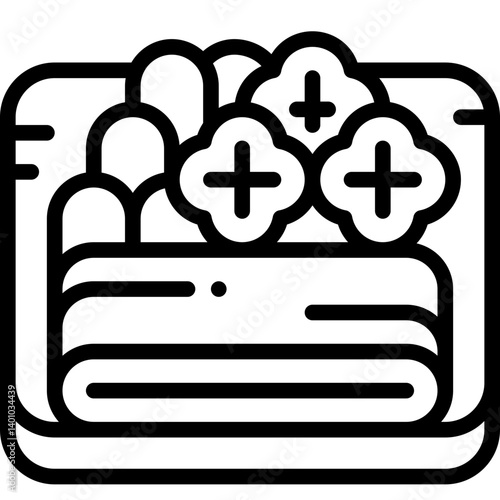dessert line icon