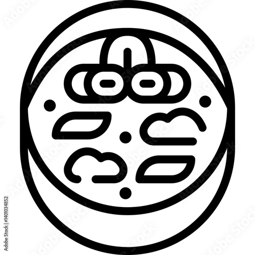 tom kha gai line icon