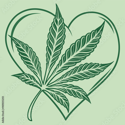 cannabis leaf vector illustration