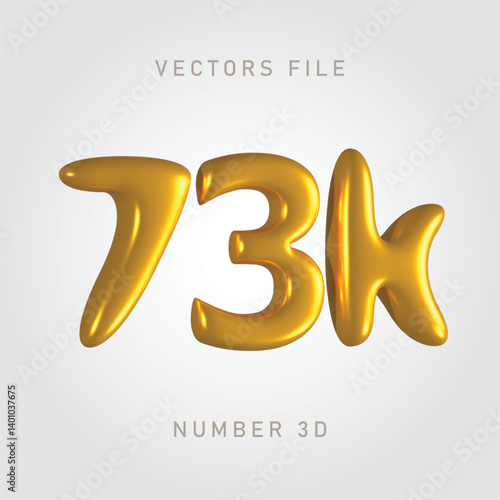 73k gold color, shiny and clean