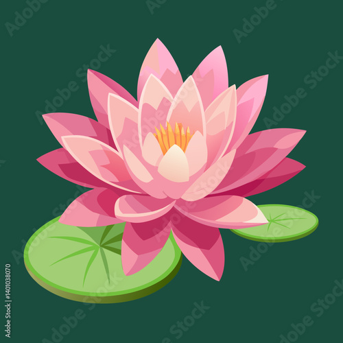 pink water lily