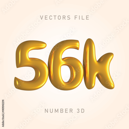 56k gold color, shiny and clean