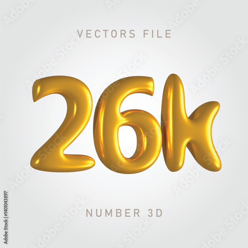 26k gold color, shiny and clean