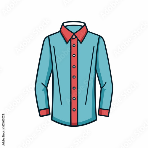 red shirt and tie