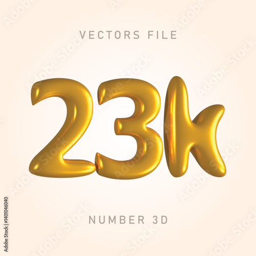 23k gold color, shiny and clean