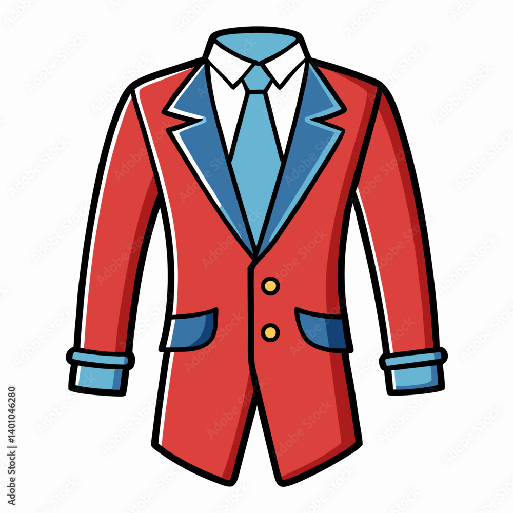 vector illustration of a business suit vector illustration of a business suit