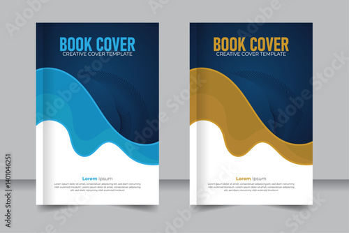 Colorful background creative book cover design, abstract shape stylish Cover books presentation design for your business. 6 inch width 9 inch height size book cover
