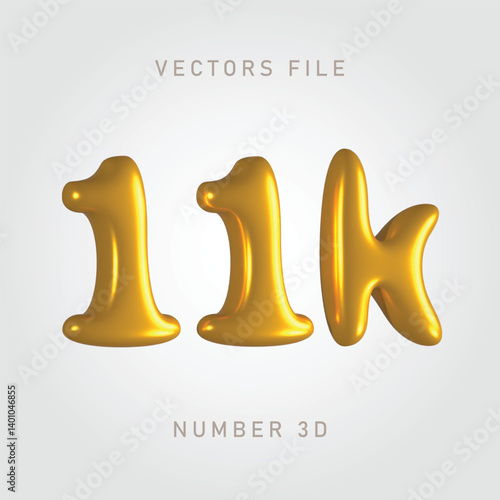 11k gold color, shiny and clean