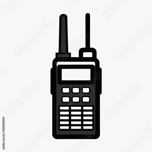 Radio Communication Device Illustration Flat Design Style Minimalist Look Icon