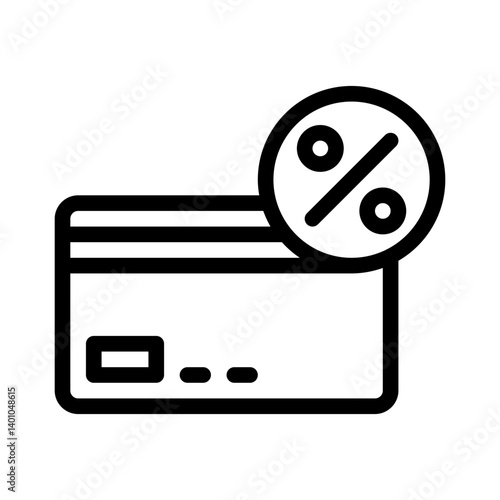 credit card line icon