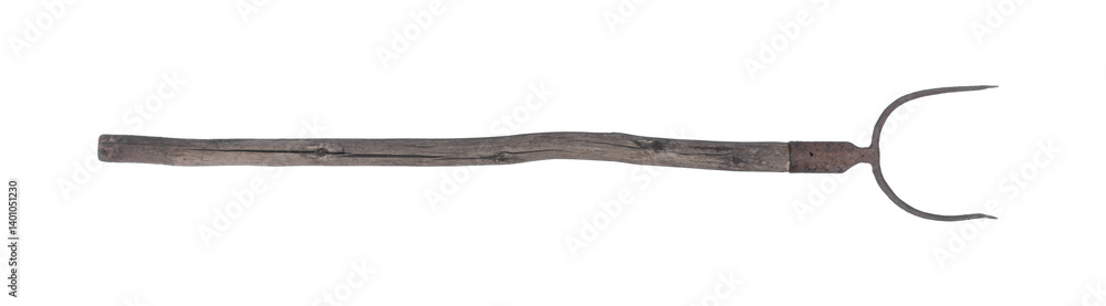 garden pitchfork rake isolated on white background garden pitchfork rake isolated on white background