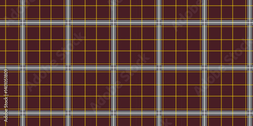 Regal Tartan Plaid Pattern – Burgundy & Gold Grid with Silver Accents, Classic Repeat Design