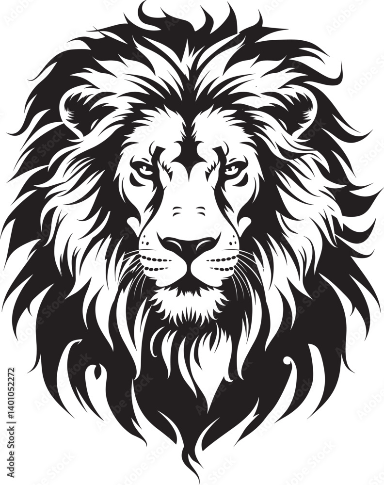 Obraz premium Roaring Lions SVG, Baby shower Lions Cut file, Silhouette, Wild animal lover Cricut, Lions School Mascot Vector Png dfx Digital Download