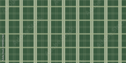Forest Green Plaid Pattern – Classic Textured Check Design with Cream Grid Lines