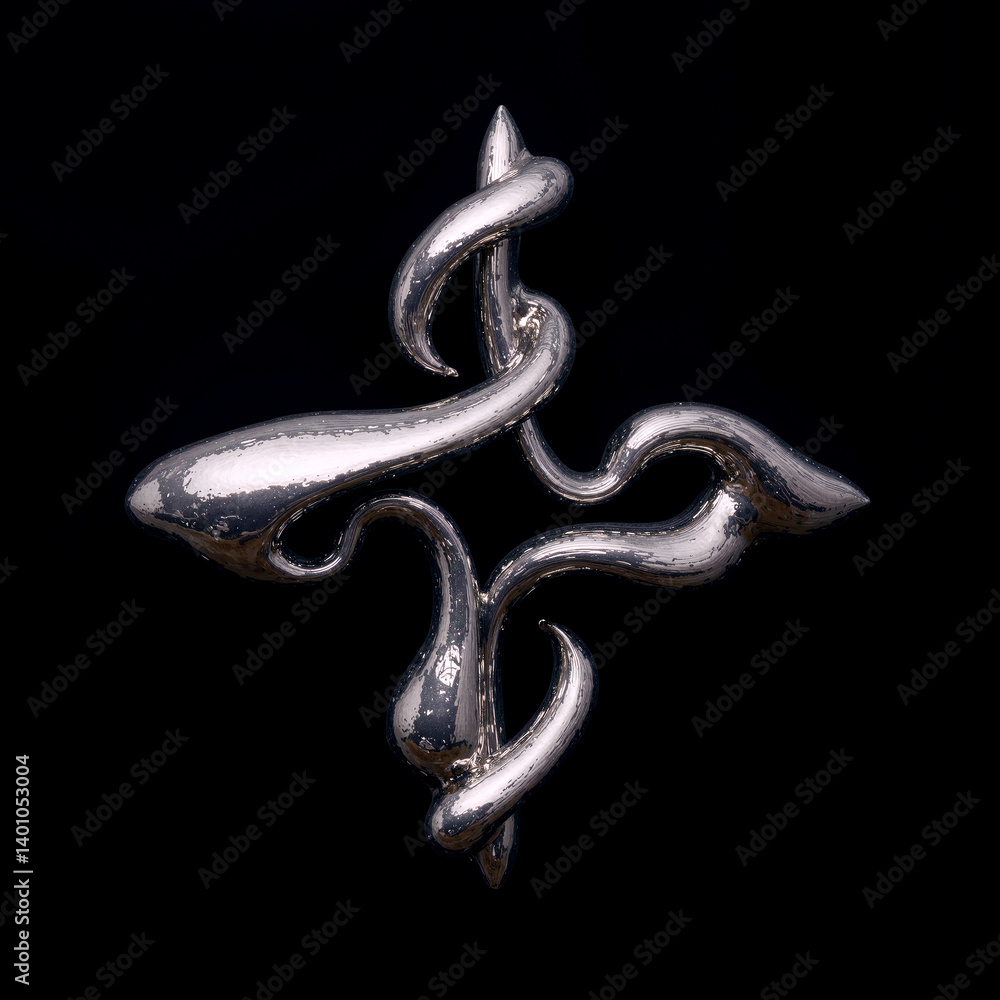 Obraz premium Abstract Silver