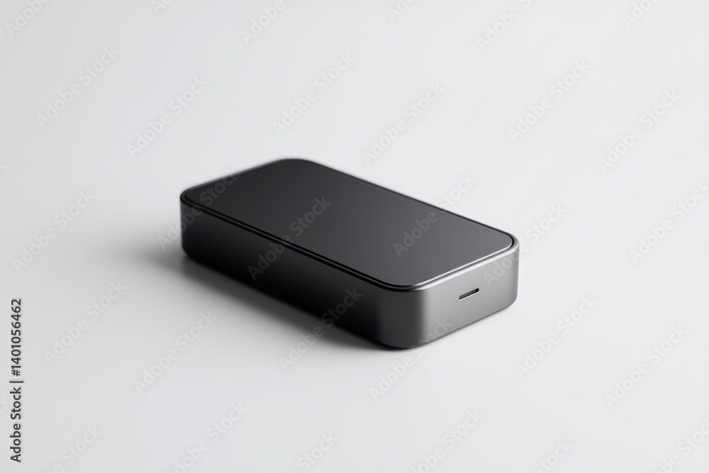minimalistic 3d model of sleek gadget with abundant copy space on clean white background minimalistic 3d model of sleek gadget with abundant copy space on clean white background