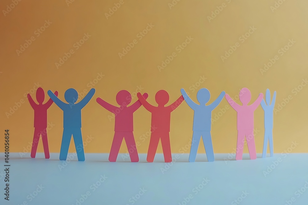 Diverse Teamwork Success Joined Hands Uplifting Concept Diverse Teamwork Success Joined Hands Uplifting Concept