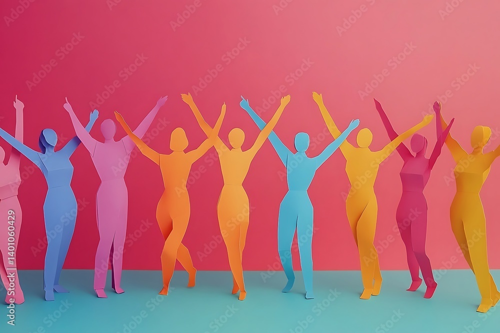 Diverse Women Celebrating Success Joyful Community Diverse Women Celebrating Success Joyful Community