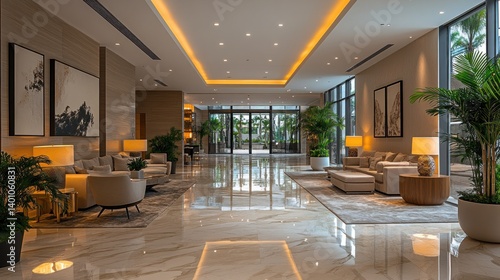 Luxurious Hotel Lobby Interior Design