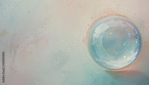 Wallpaper Mural Captivating water bubble reflection abstract art scene digital creation soft color palette aesthetic view conceptual beauty Torontodigital.ca