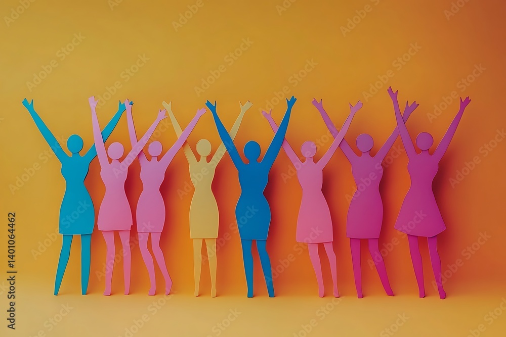 Diverse Women Celebrating Teamwork Success6 Diverse Women Celebrating Teamwork Success6
