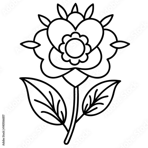 Elegant floral vow clipart on white background. Instant download for creative digital projects. 