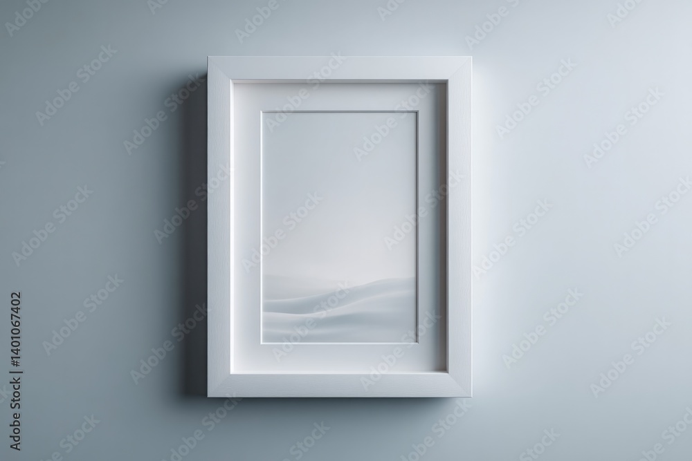 showcase blank photo frame against plain white wall to emphasize minimalistic clean lines showcase blank photo frame against plain white wall to emphasize minimalistic clean lines