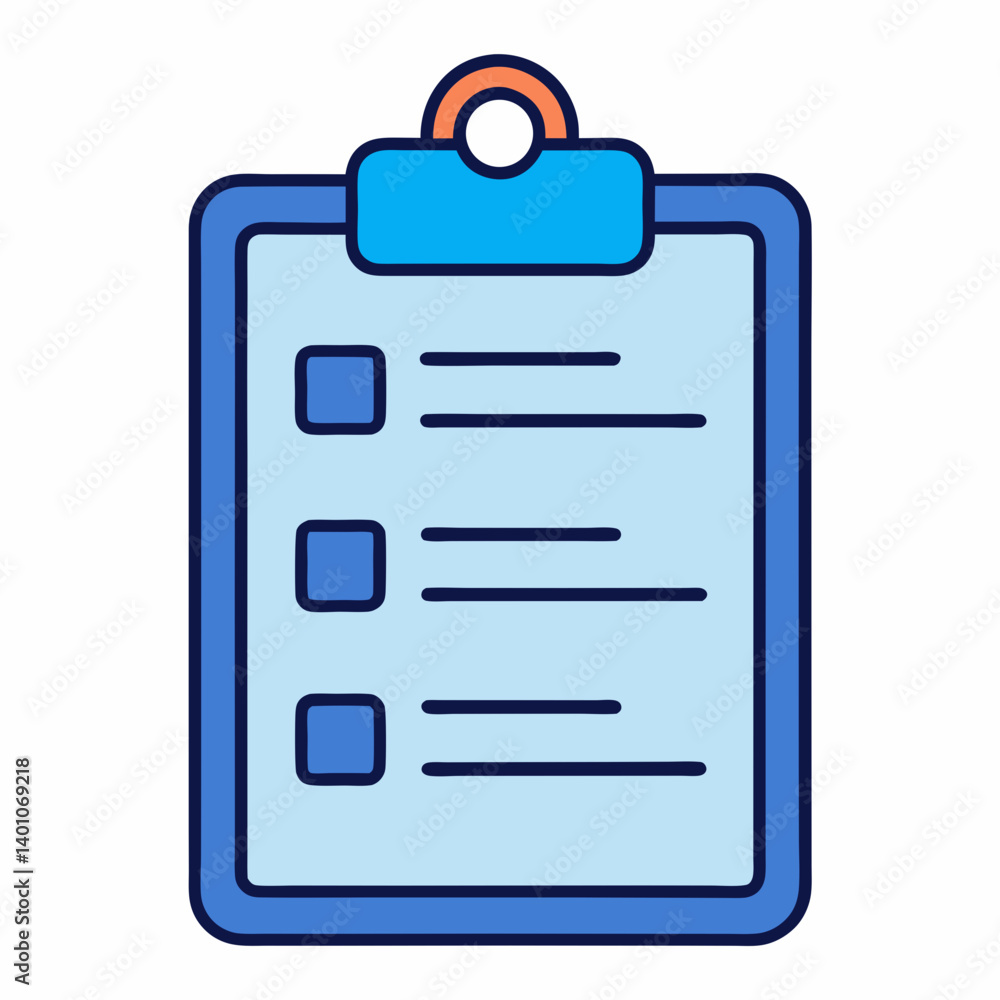 Clipboard Icon with Checklist for Organization and Task Management Clipboard Icon with Checklist for Organization and Task Management