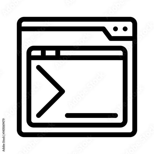 command line line icon