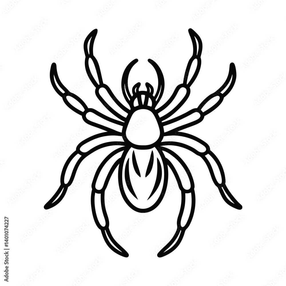 tarantula line art vector tarantula line art vector