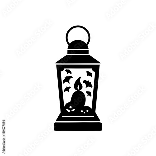 creative details Halloween  Lantern Icon  Vector Illustration