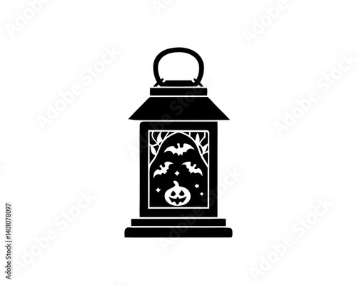 creative details Halloween  Lantern Icon  Vector Illustration