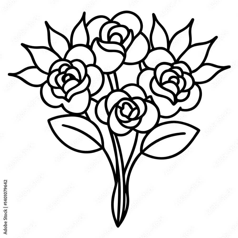 Obraz premium Elegant floral graphic