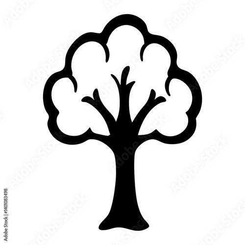 plum tree silhouettes - black plum tree, isolated transparent background