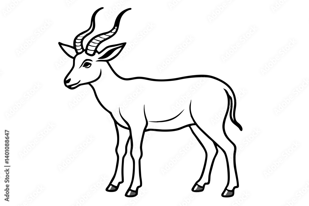 Obraz premium Wild Markhor Vector