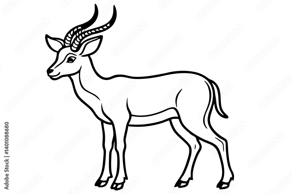 Fototapeta premium Wild Markhor Vector