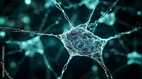 Abstract Illustration Of Neuron Network
