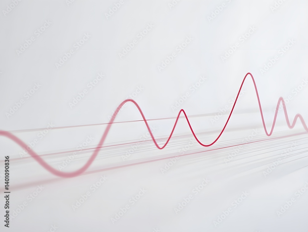 A red line of a heart monitor with a white background, a simple vector graphic design. The lines represent the pulse or heart rate. A red line of a heart monitor with a white background, a simple vector graphic design. The lines represent the pulse or heart rate.