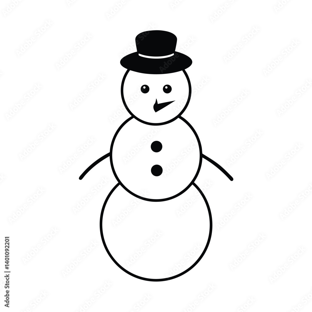 snowman on a white background snowman on a white background