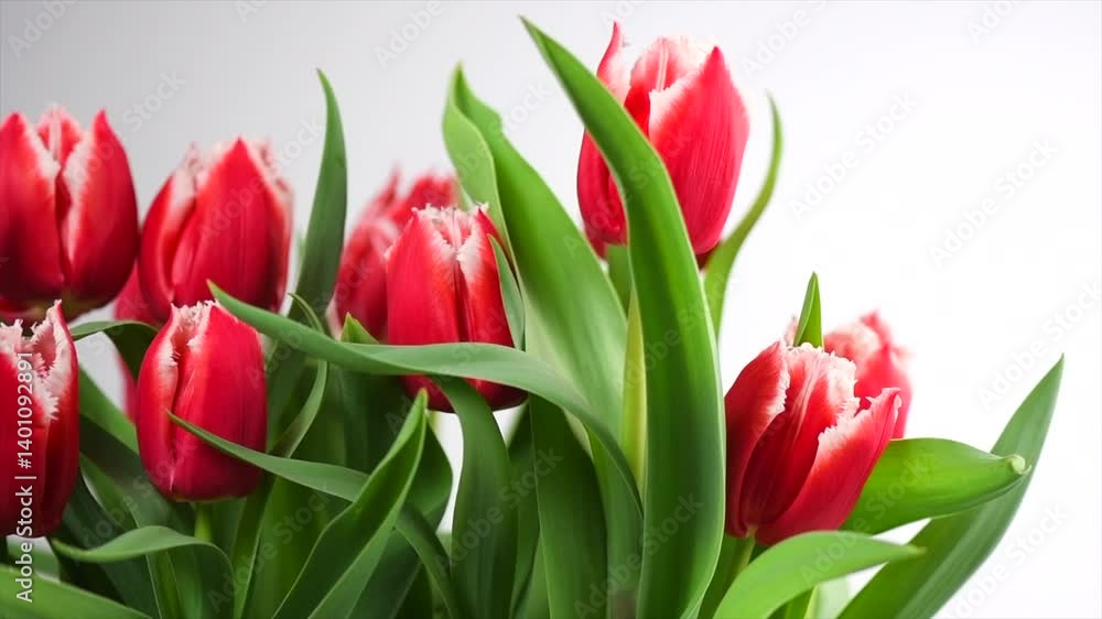 Tulip bouquet, tulips spring flowers close up, blooming red tulips Easter background, bunch isolated on white. Beautiful Spring Easter flowers blooming, beauty flower. Valentine's Day gift Tulip bouquet, tulips spring flowers close up, blooming red tulips Easter background, bunch isolated on white. Beautiful Spring Easter flowers blooming, beauty flower. Valentine's Day gift
