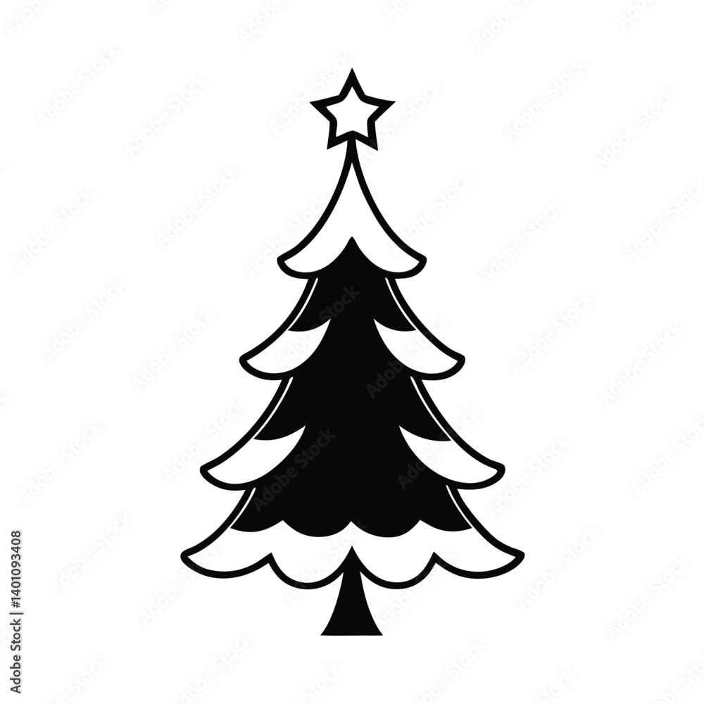 christmas tree vector illustration christmas tree vector illustration