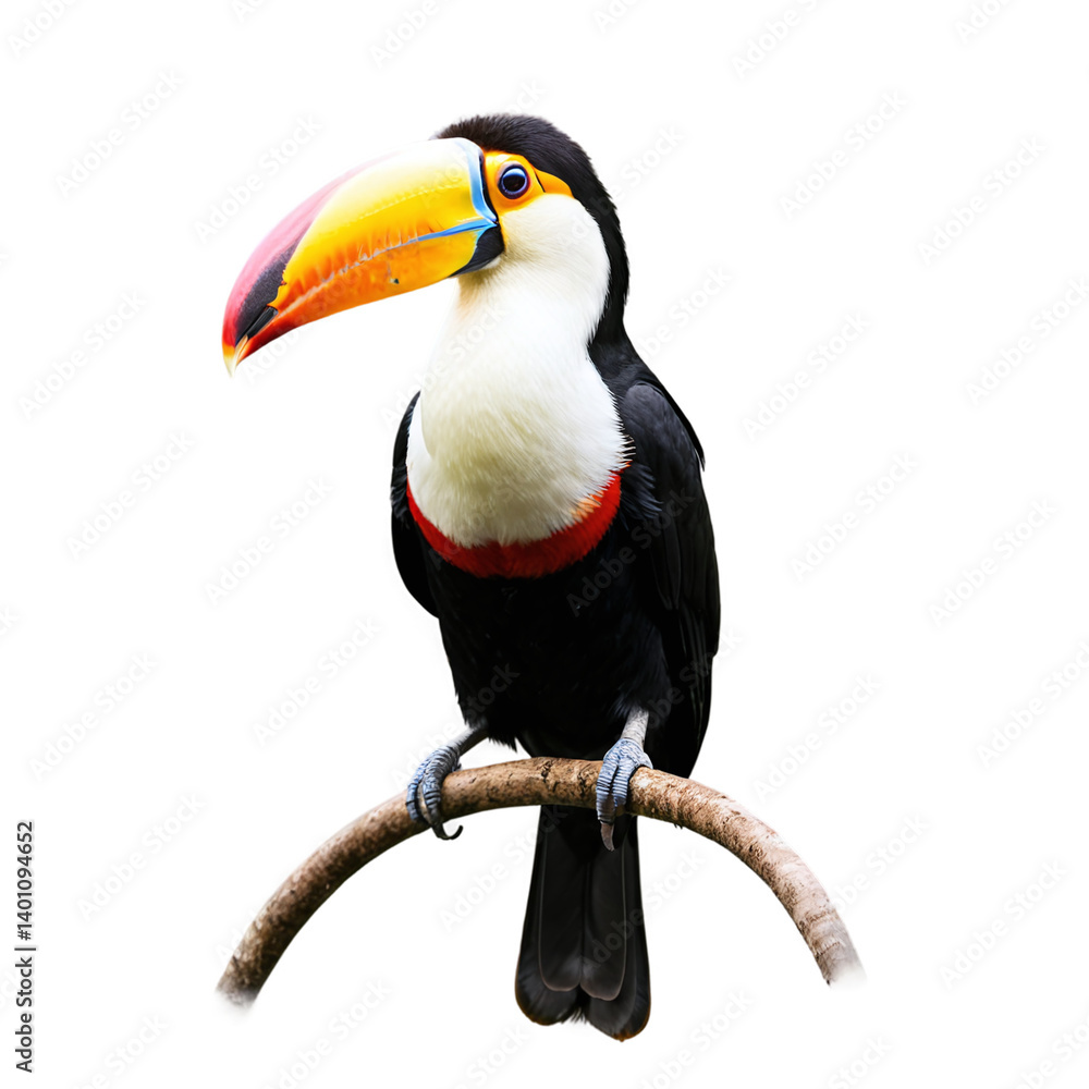 Fototapeta premium toucan bird isolated on transparent background