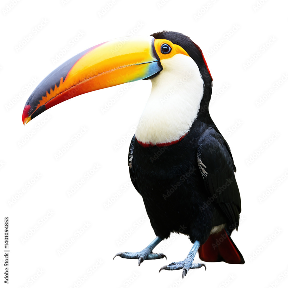Naklejka premium toucan bird isolated on transparent background