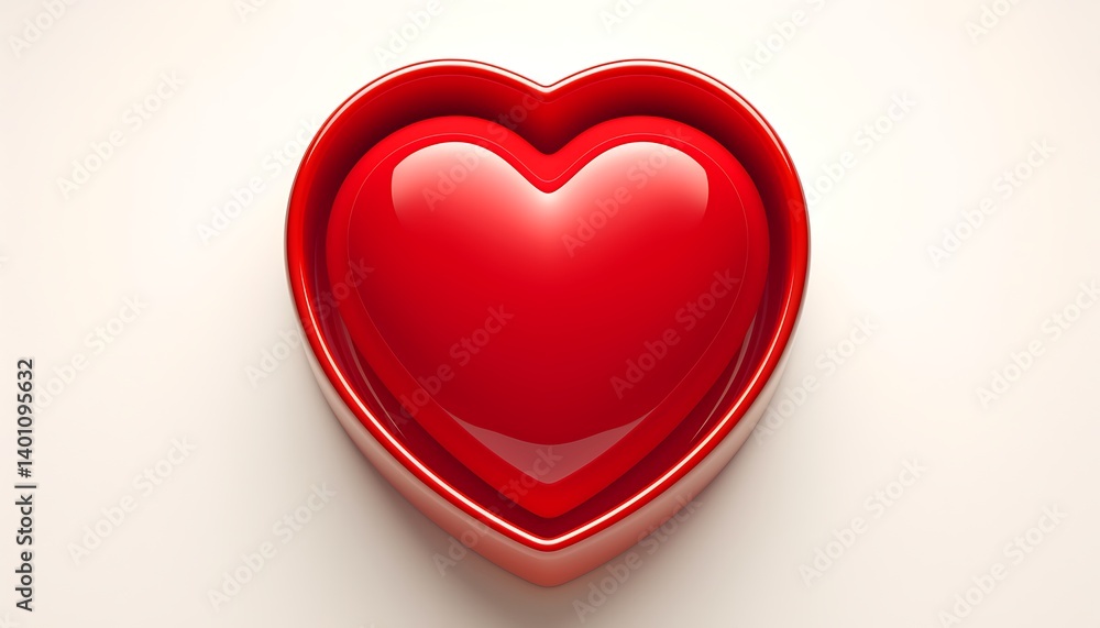 Red Heart 3D Render Red Heart 3D Render