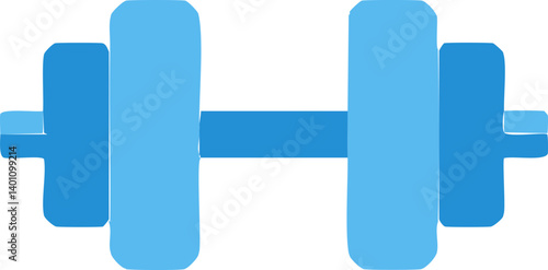 Blue dumbbell for gym