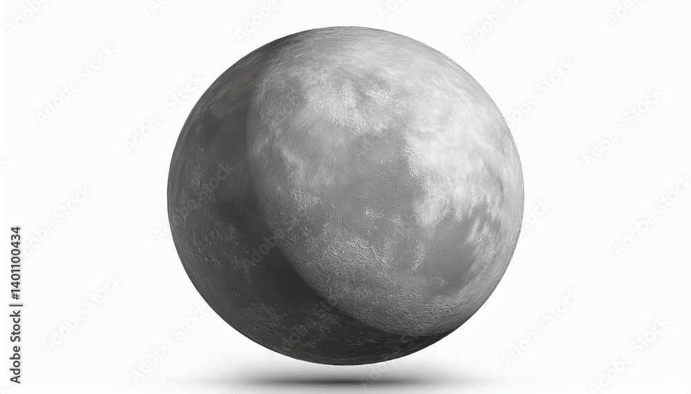 Naklejka premium planet mercury a solar system planet isolated on a white background