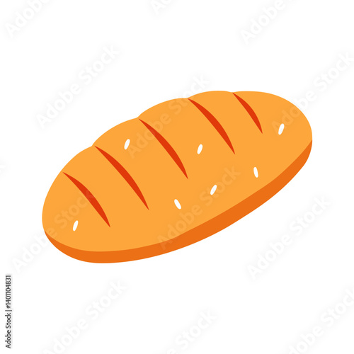 Vector illustration of bread in France 